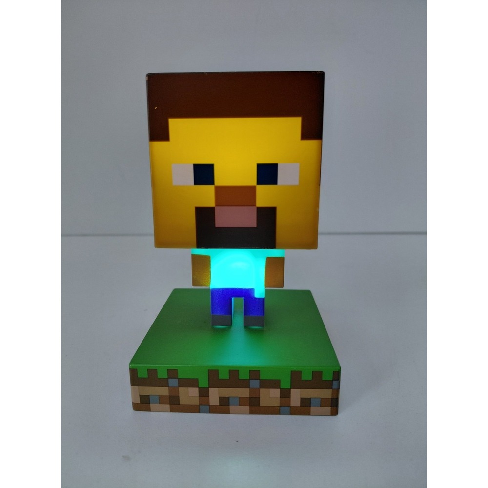 Paladone Minecraft Steve Block Accent Lamp, LED, Battery Powered 4.5‎ in